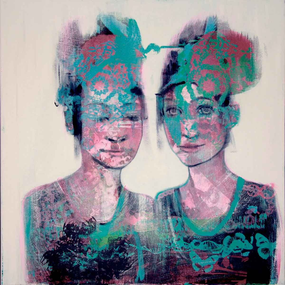 Chrysalis — painting by Sophie McKay Knight exploring women in science