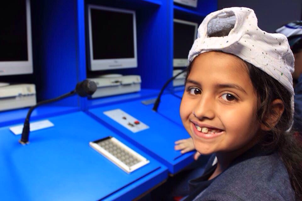 MAP² Explorers student at a mission-control style console