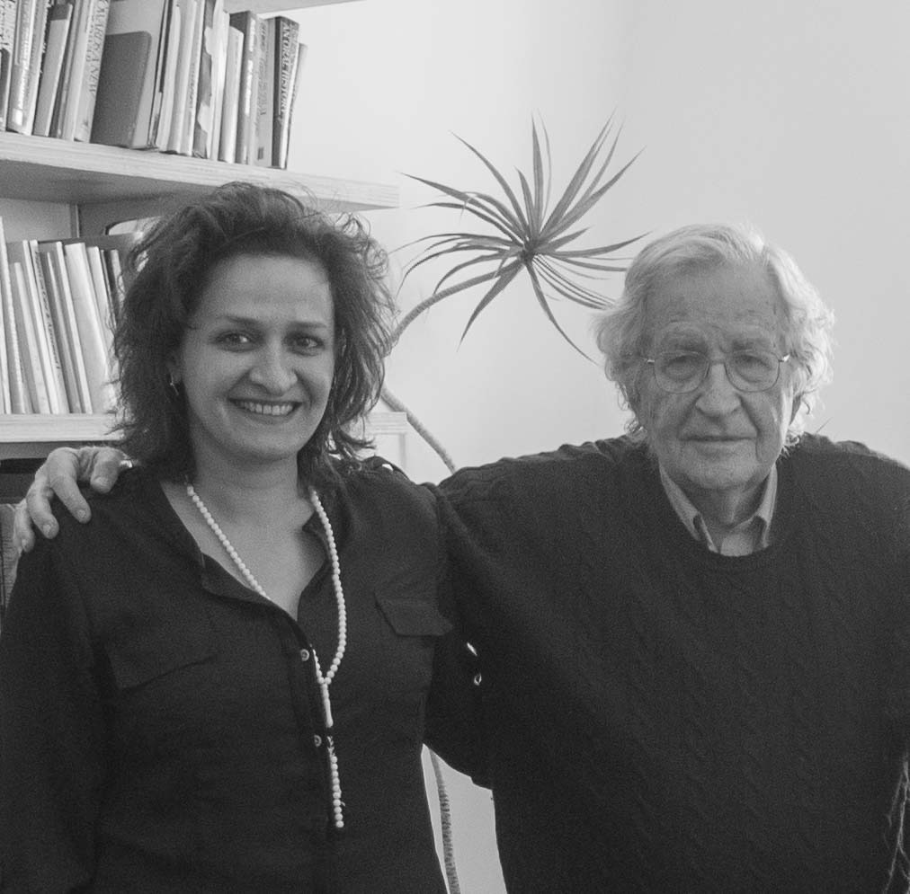 Nada AlShammari with Noam Chomsky