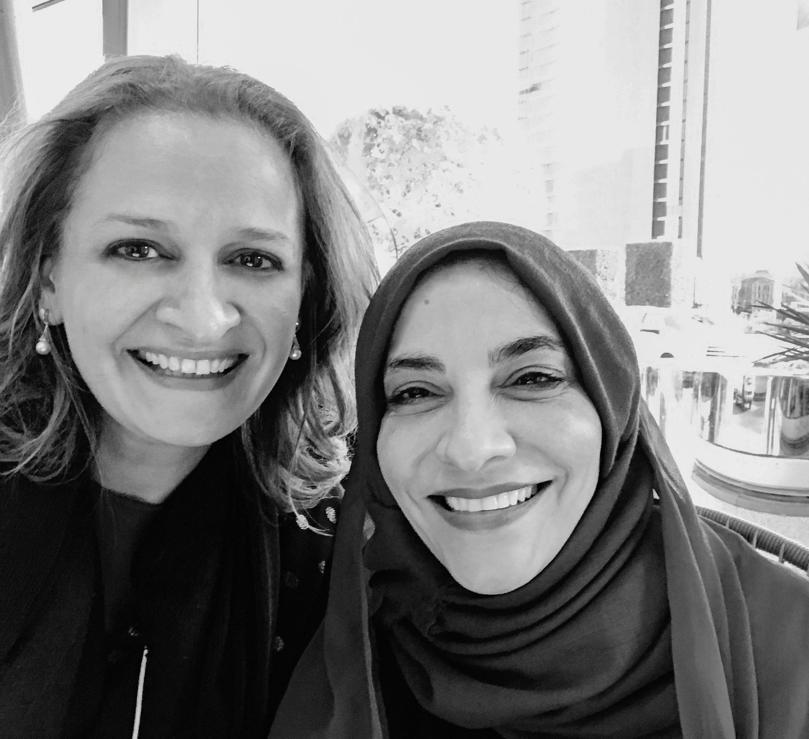 Nada Alshammari interviewing Dr. Hayat Sindi on science careers and science communication