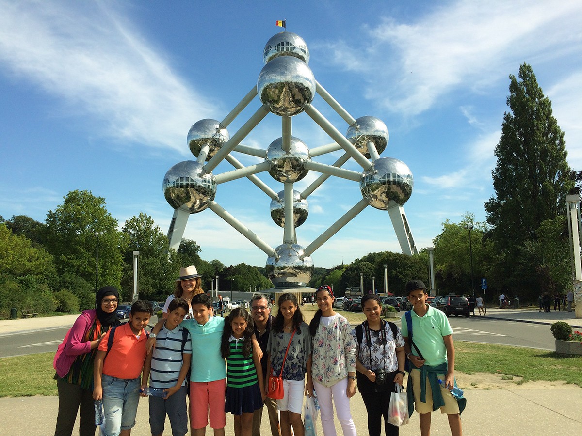 STARS CAMP group photo at the Atomium, Brussels